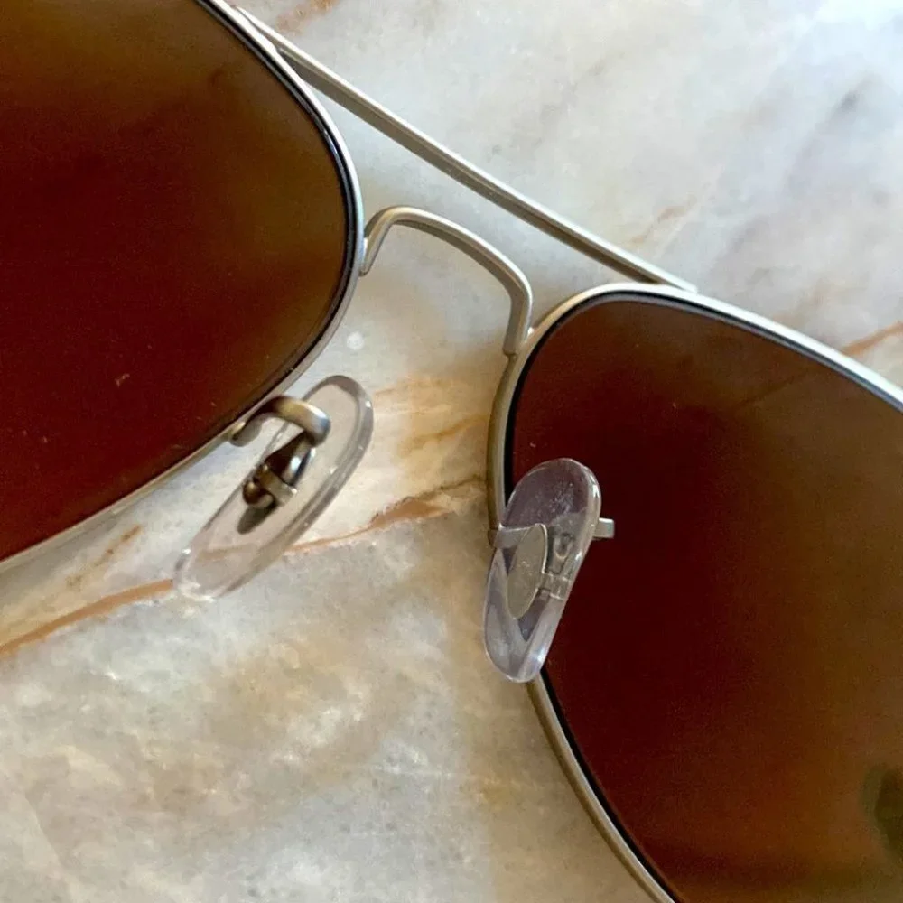 Ray-Ban Aviator‎ 3025 Gold Silver Large 58 Sunglasses